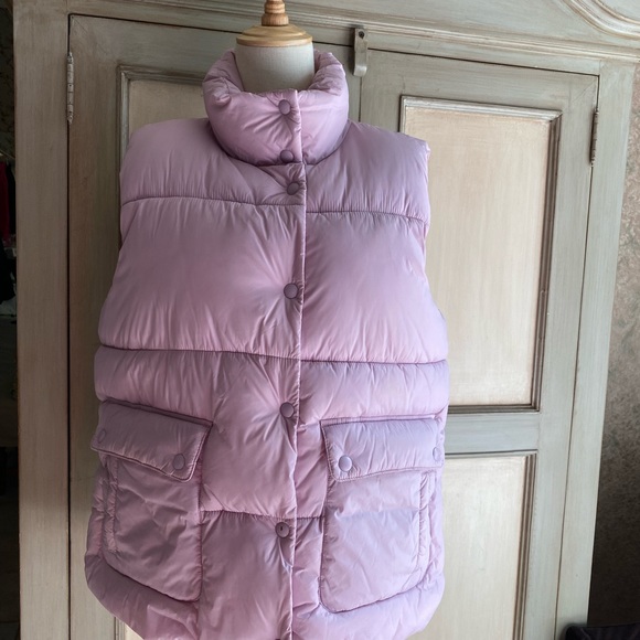 J. Crew Puffer Vest Medium Pink NWT - Picture 2 of 9